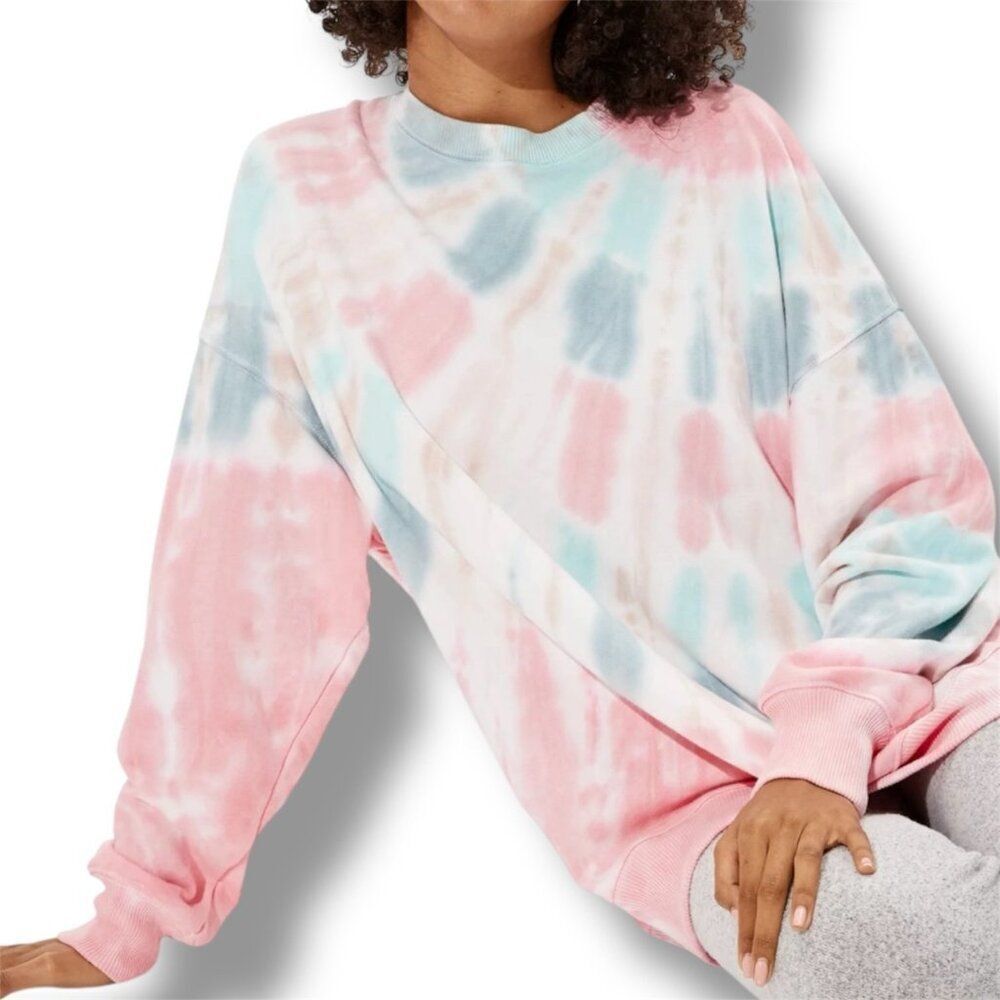 American Eagle Oversized Fleece Crew Neck Sweatshirt
